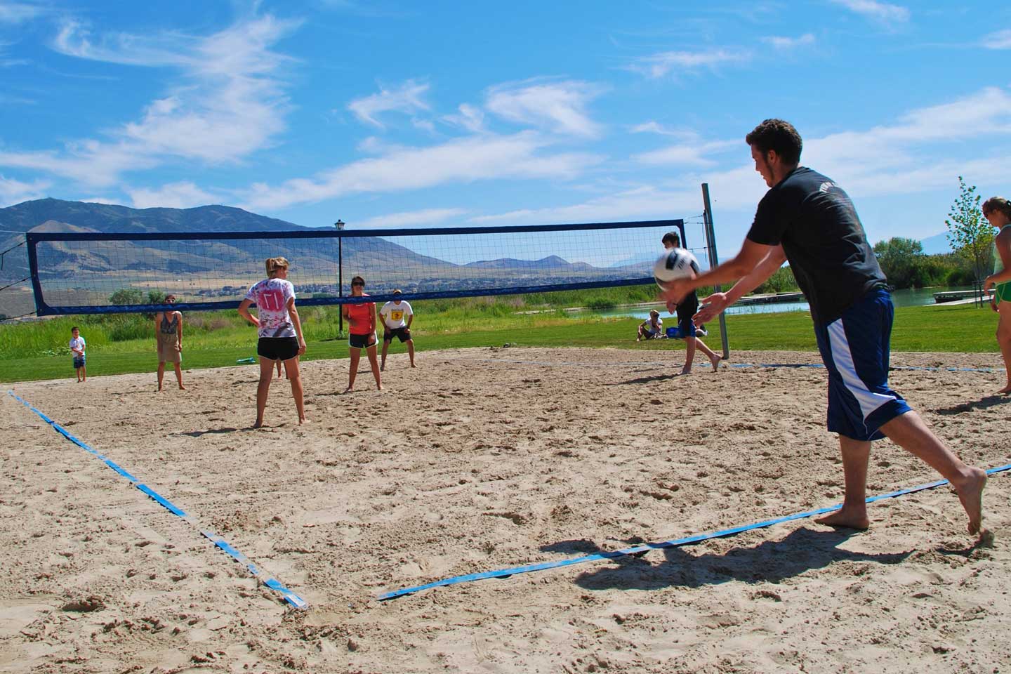 Volleyball court background image Background Image